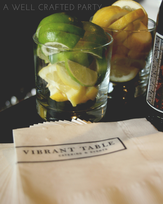 Personalized Napkins Vibrant Table Catering and Events