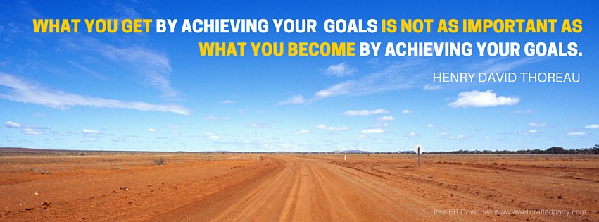 Goals Free Facebook Cover from A Well Crafted Party