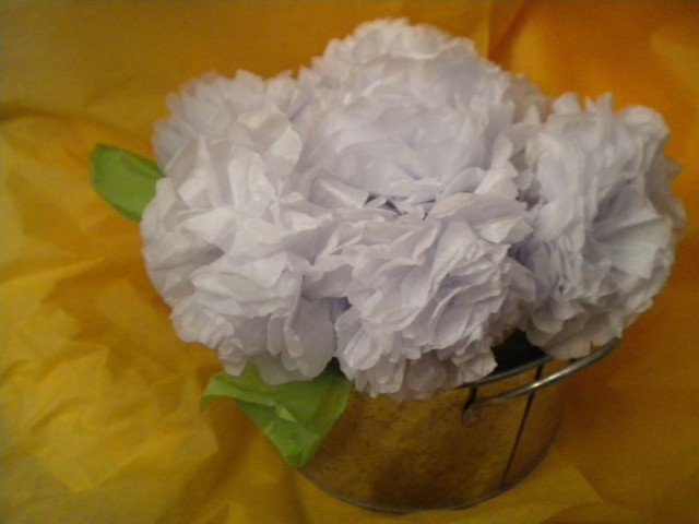 Make Mom a Tissue Paper Flower Arrangement - A Well Crafted Party