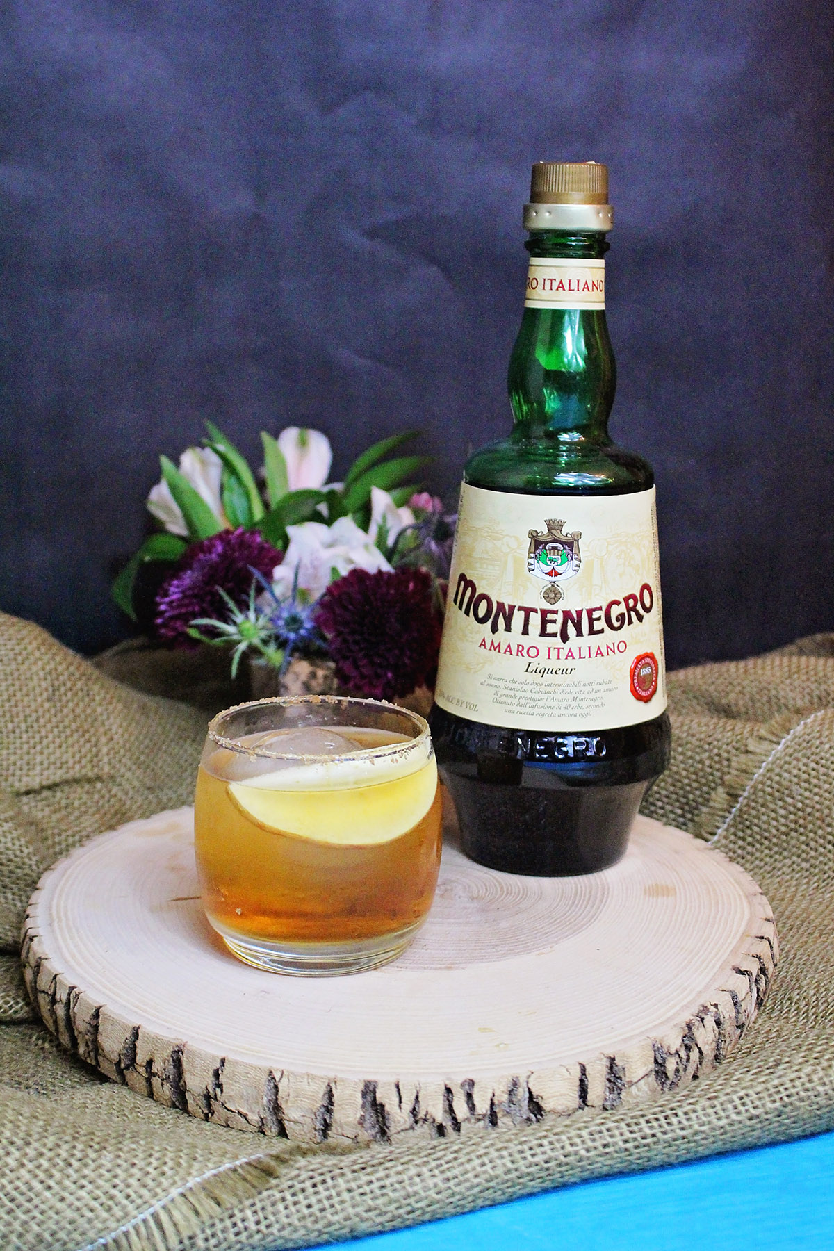 Fall Cocktail with Apple, Bourbon, and Amaro Montenegro