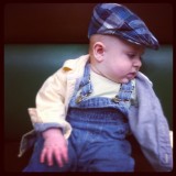{Baby Style} Overalls and Plaid