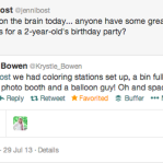 two year old birthday activity idea via twitter