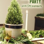 Natural Holiday Party with DIY Elements // A Well Crafted Party