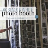 DIY Black and White Photo Backdrop