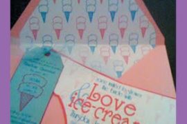 Love & Ice Cream Bachelorette Party Invitation
