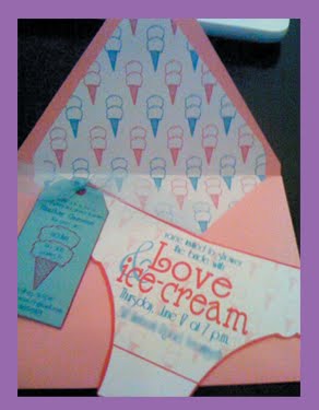 Love & Ice Cream Bachelorette Party Invitation