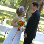 Orange and Yellow Wedding Attire