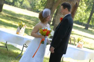 Orange and Yellow Wedding Attire