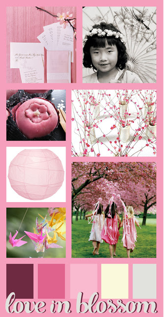 love in blossom inspiration board