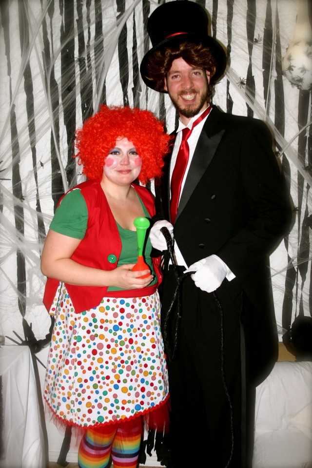 Clown and Ringmaster Couple Costume