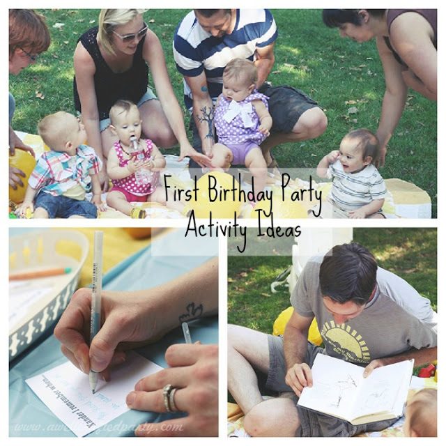 First Birthday Activity Ideas