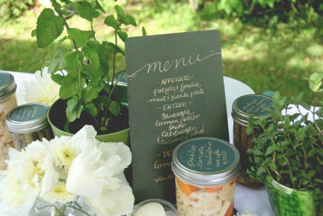 rustic table inspiration in a farm to table fete on Eat Drink Pretty