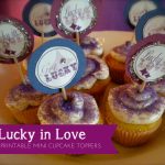 Lucky in Love Mini Cupcake Toppers Free Printables from A Well Crafted Party