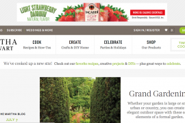 Beta of Martha Stewart's New Site