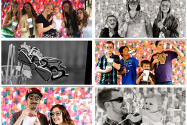 Photos from a First Birthday Photo Booth