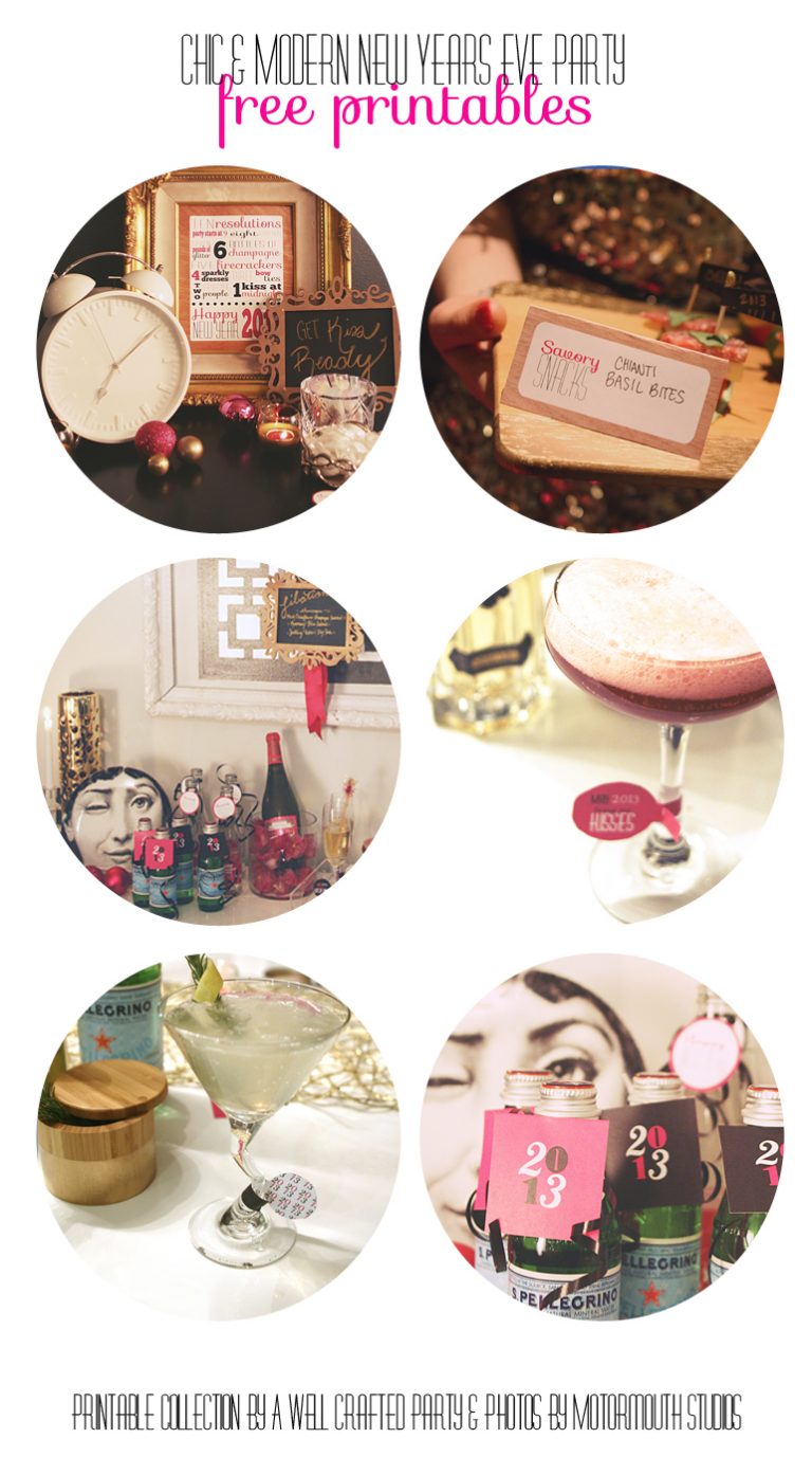 Free Printables: New Years&rsquo; Eve Party Printables