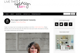 Featured on Living the Fancy Life