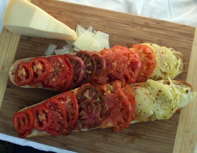 Recipe for a Roasted Tomato Open Faced Sandwich