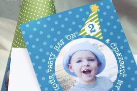 party hat invitation from Tiny Prints
