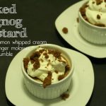 Baked Eggnog Custard Holiday Recipe // A Well Crafted Party