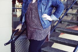 Plus size style from A Well Crafted Party: Ankle Pant, Kitten Heels, and Tunic