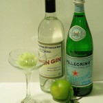 melon & mint granita cocktail topped with gin // A Well Crafted Party