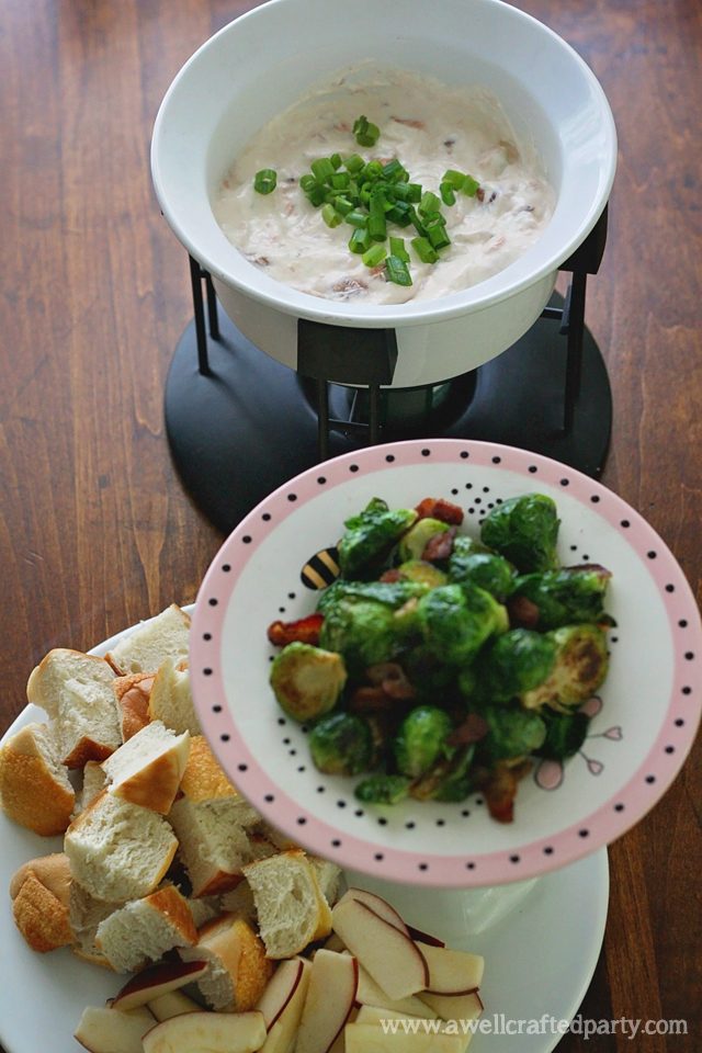 Smoked Salmon & Cream Cheese Fondue from The Fondue Bible // A Well Crafted Party