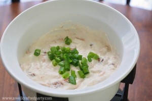Smoked Salmon & Cream Cheese Fondue from The Fondue Bible // A Well Crafted Party
