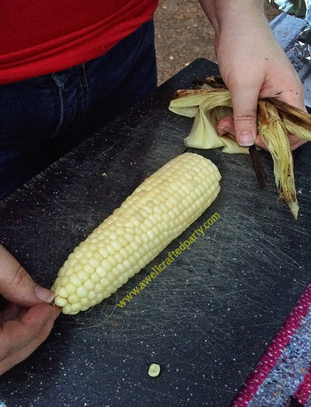 Fire Roasted Corn from A Well Crafted Party