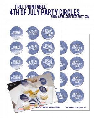 4th of July Party Circles – A Well Crafted Party