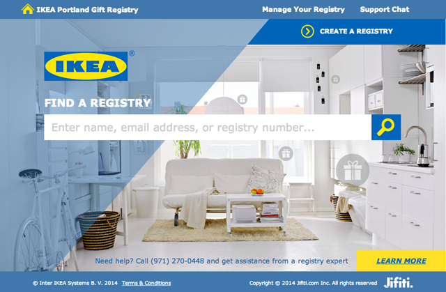 Ikea Portland has a registry! // More info on A Well Crafted Party