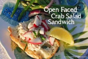 Open Faced Crab Salad Sandwich // A Well Crafted Party