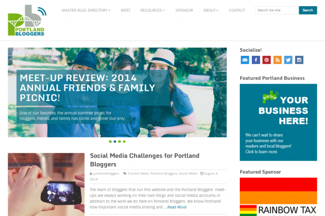 Portland Bloggers Website Redesign // A Well Crafted Party