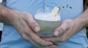 Gin Fizz Cocktail with Quick Pickle Recipe // A Well Crafted Party