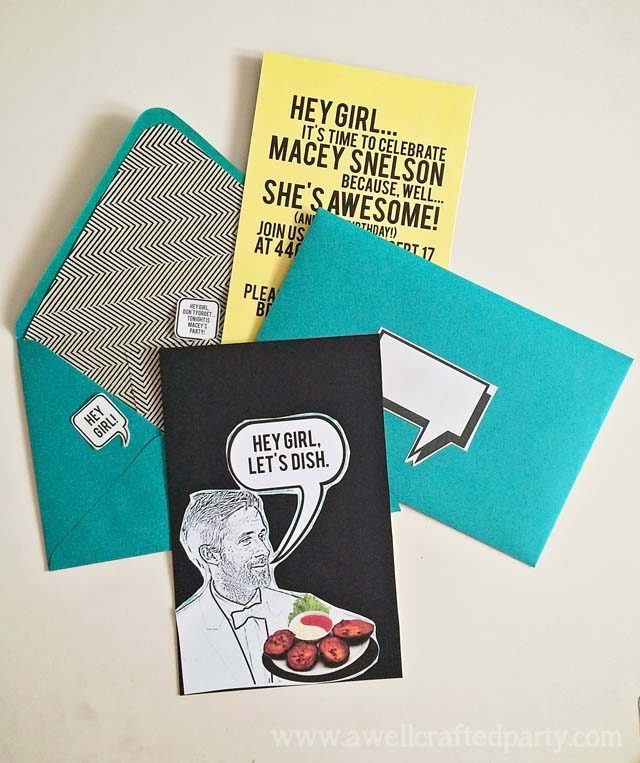 Ryan Gosling Party - DIY Invitation // A Well Crafted Party
