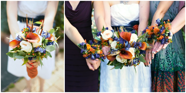 Fall wedding flowers - A Well-Crafted Party