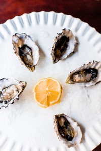 Tabasco Shaved Ice Topped Oysters // A Well Crafted Party images via Mary Boyden View More: http://maryboyden.pass.us/newyearseveparty