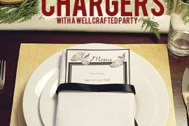 Easy, DIY Wood Chargers for your Holiday Tables // A Well Crafted Party
