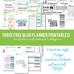 Top Posts of 2014: Three Free Blog Planner Printables for 2014 // A Well Crafted Party