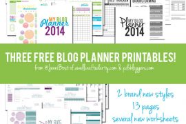 Top Posts of 2014: Three Free Blog Planner Printables for 2014 // A Well Crafted Party