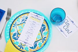Menu for an Italian Dinner al Fresco