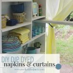 DIY dip dyed linens via A Well Crafted Party