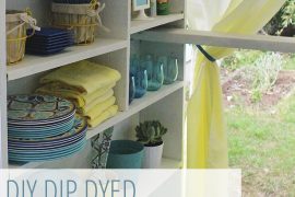 DIY dip dyed linens via A Well Crafted Party