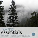 Camping Essentials (You Won't Find in the Camping Section) - A Well Crafted Party