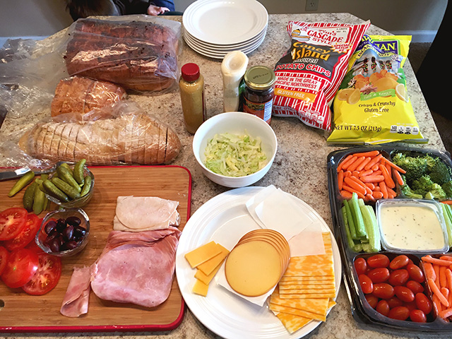 Perfect vacation lunch spread after a long day at the beach - A Well Crafted Party