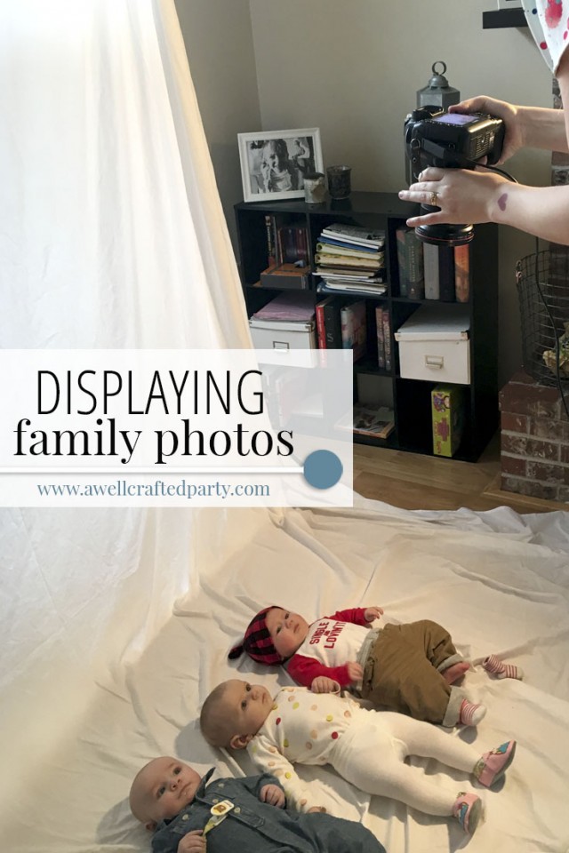 Tips for displaying family photos from A Well Crafted Party