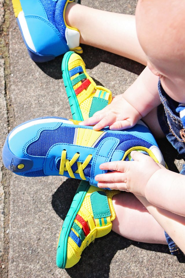 Bright Colored Child Clothing Style featuring IFME shoewear for kids sponsored post featured on A Well Crafted Party