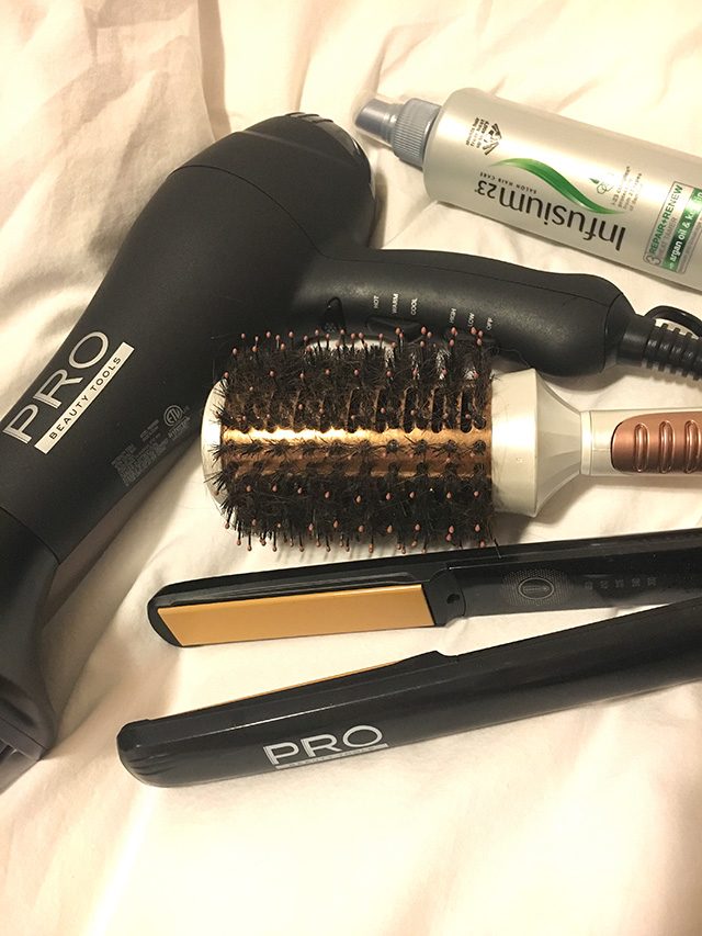 The tools of the trade for days I have a little bit more time to spend on my hair! A Well Crafted Party