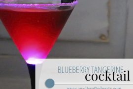 Blueberry Tangerine Cocktail featured on A Well Crafted Party