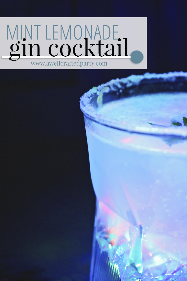 Mint Lemonade Gin Cocktail from A Well Crafted Party